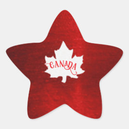 PEGATINA EN FORMA DE ESTRELLA NAVIDADES DE CANADÁ