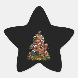Pegatina En Forma De Estrella Navidades felices Luz de árbol de Navidad de per