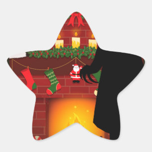 Pegatina En Forma De Estrella navidades nosferatu