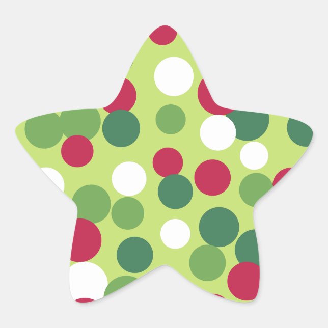 Pegatina En Forma De Estrella Navidades Pegatinas Estrella (Anverso)