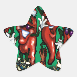 Pegatina En Forma De Estrella Navidades Peppers
