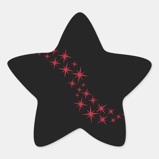 Pegatina En Forma De Estrella Navidades Star Flourish (Anverso)