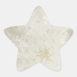 Pegatina En Forma De Estrella Navidades textuales de los grupos de Faint Beige G