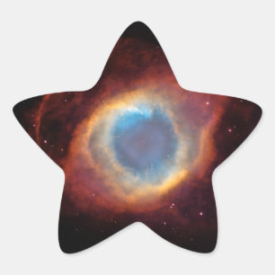Pegatina En Forma De Estrella Nebulosa Hélice