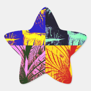 Pegatina En Forma De Estrella Neumáticos con patrón