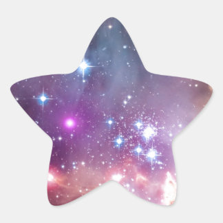 Pegatina En Forma De Estrella NGC 602: Clúster Estrella, Nube Magelánica Pequeña