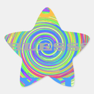 Pegatina En Forma De Estrella Niños Bebés Dios te bendiga..png