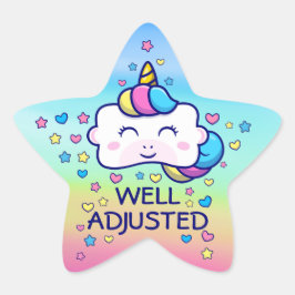 Pegatina En Forma De Estrella Niños quiroprácticos bien ajustados de Verticorn™