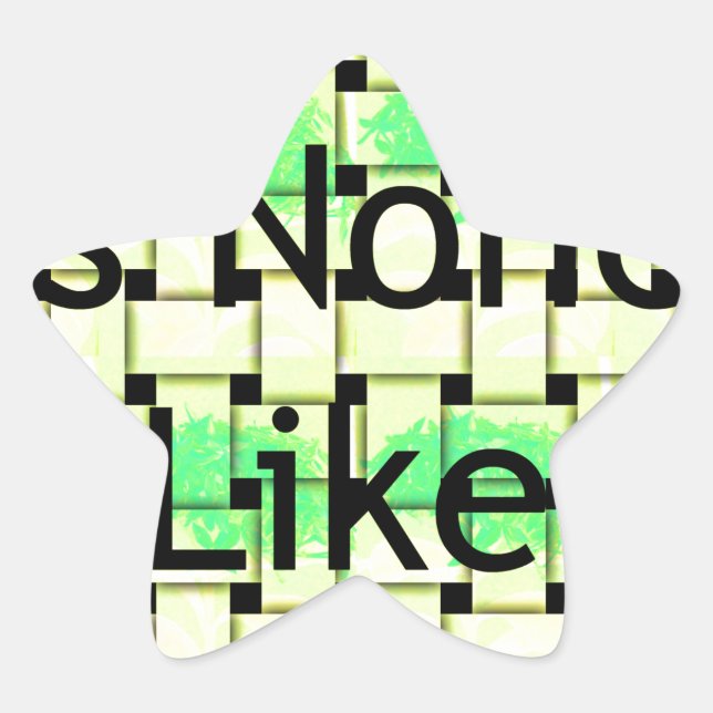 Pegatina En Forma De Estrella No hay nada como lo estás escribiendo (Anverso)