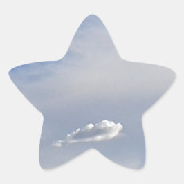 Pegatina En Forma De Estrella Nube Y Nube