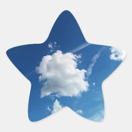 Pegatina En Forma De Estrella Nubes de luz