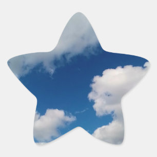 Pegatina En Forma De Estrella Nubes suaves