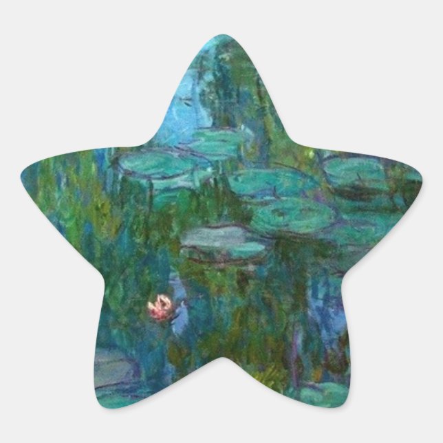 Pegatina En Forma De Estrella Nympheas (Anverso)