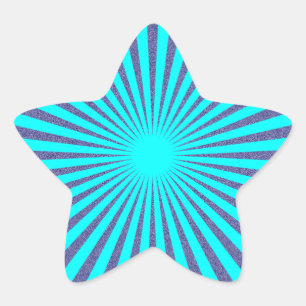 Pegatina En Forma De Estrella Objetivo turquesa: