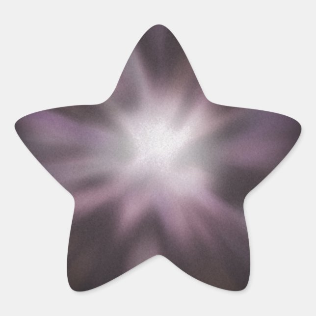 Pegatina En Forma De Estrella Obra artística de la explosión cósmica (Anverso)