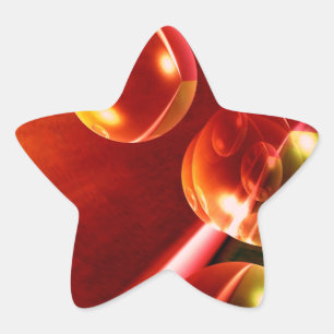 Pegatina En Forma De Estrella Obra de arte abstracto contemporáneo de Serdar Hiz
