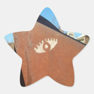 Pegatina En Forma De Estrella Ojo Verte pegatinas