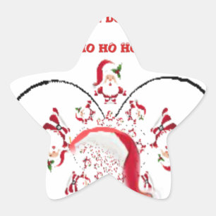 Pegatina En Forma De Estrella ¡Oki Dokie Santa!