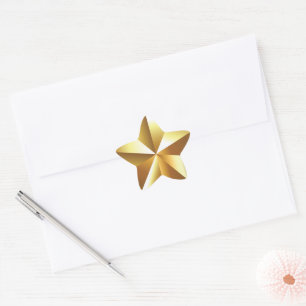 Pegatina En Forma De Estrella Oro