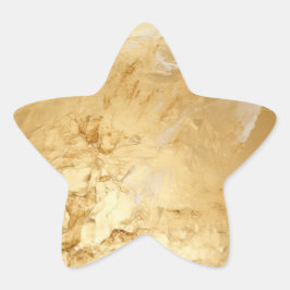 Pegatina En Forma De Estrella Oro pintado