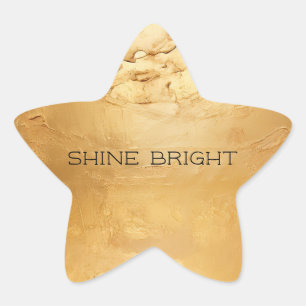 Pegatina En Forma De Estrella Oro Sun
