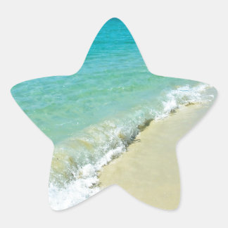 Pegatina En Forma De Estrella Paisaje de playa