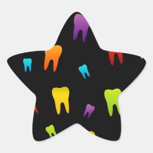 Pegatina En Forma De Estrella Papel mural dental para dentista