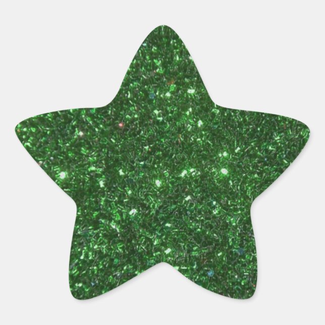 Pegatina En Forma De Estrella Paracaídas verdes (Anverso)