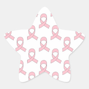 Pegatina En Forma De Estrella Patrón de cinta rosada