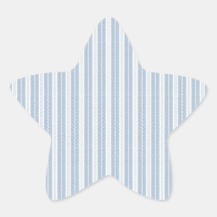 Pegatina En Forma De Estrella Patrón de raya de helecho de espina de arenque azu