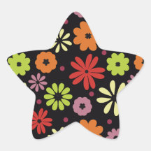 Patrón floral continuo otoñal
