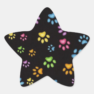 Pegatina En Forma De Estrella Paws