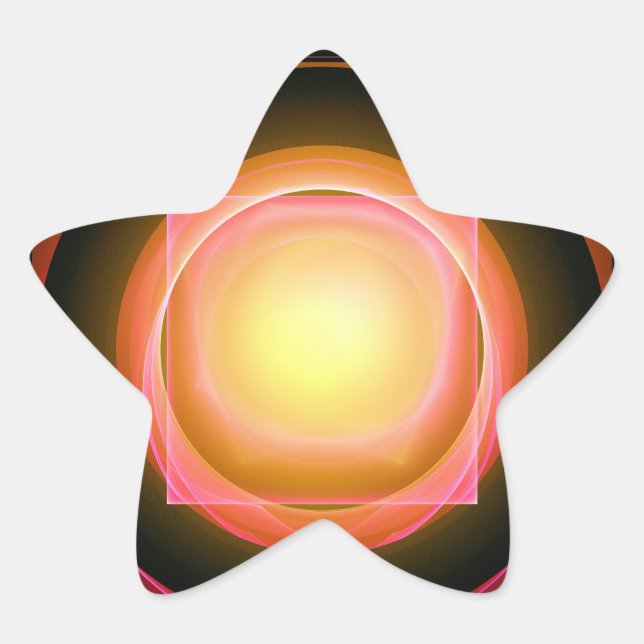 Pegatina En Forma De Estrella Peg cuadrado en un agujero redondo (Anverso)