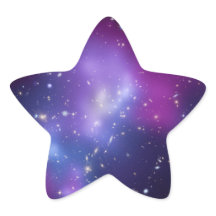 Pegatina con forma de estrella de cúmulo de galaxi