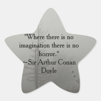 Pegatina En Forma De Estrella Pegatina de citas de horror