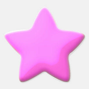 Pegatina En Forma De Estrella Pegatina de estilo almohada rosa