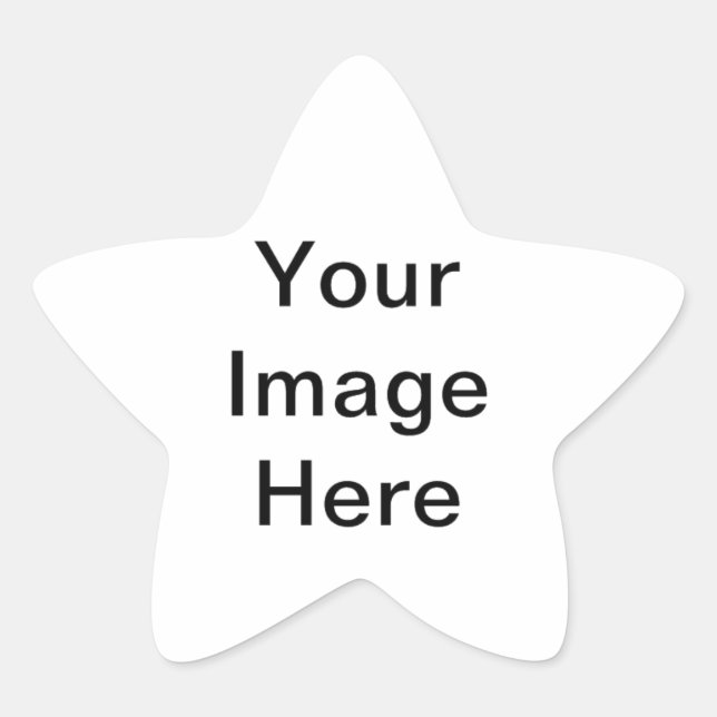 Pegatina En Forma De Estrella Pegatina de estrella (Anverso)