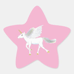 Pegatina En Forma De Estrella Pegatina de estrella de unicornio mágico