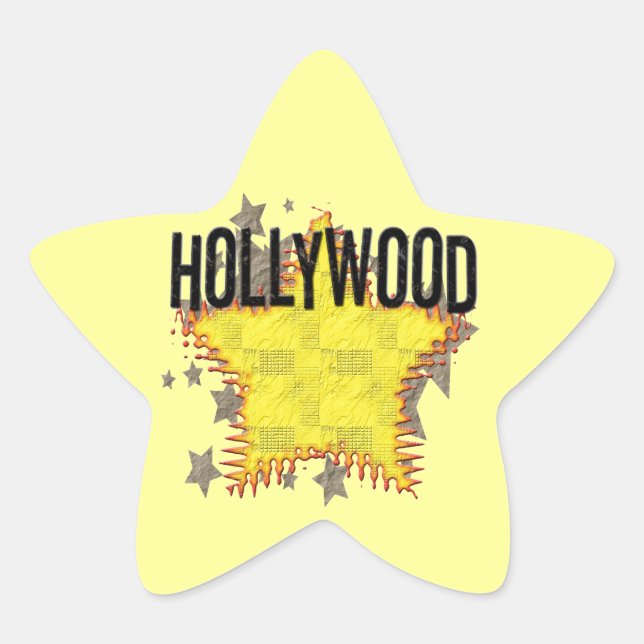 Pegatina En Forma De Estrella ¡Pegatina de Hollywood! (Anverso)