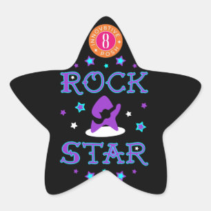 Pegatina En Forma De Estrella Pegatina de Innov8tive posrock star