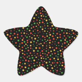 Pegatina En Forma De Estrella Pegatina de las estrellas de Kwanzaa