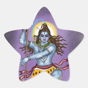 Pegatina En Forma De Estrella Pegatina de Lord Nataraja Shiva