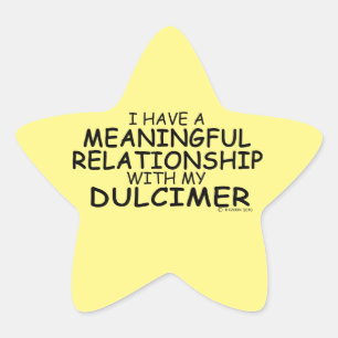Pegatina En Forma De Estrella Pegatina de relaciones significativas Dulcimer Sta