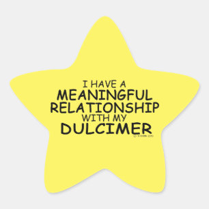 Pegatina En Forma De Estrella Pegatina de relaciones significativas Dulcimer Sta