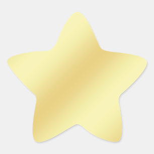Pegatina En Forma De Estrella Pegatina de Relieve metalizado de Faux Gold