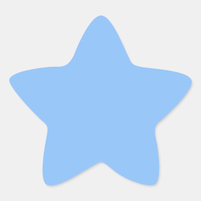Pegatina En Forma De Estrella Pegatina Estrella Azul Bebé (Anverso)