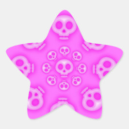 Pegatina En Forma De Estrella Pegatina Estrella Candy Rosa del Algodón Oscuro