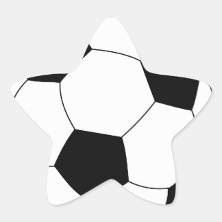 Pegatina En Forma De Estrella Pegatina Estrella de la pelota de fútbol