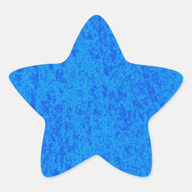 Pegatina En Forma De Estrella Pegatina Estrella de Mármol Azul (Anverso)