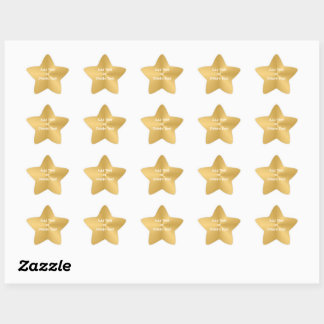 Pegatina En Forma De Estrella Pegatina estrella de oro